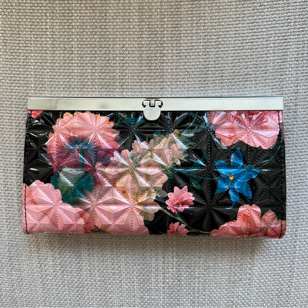 Geometric Floral Wallet